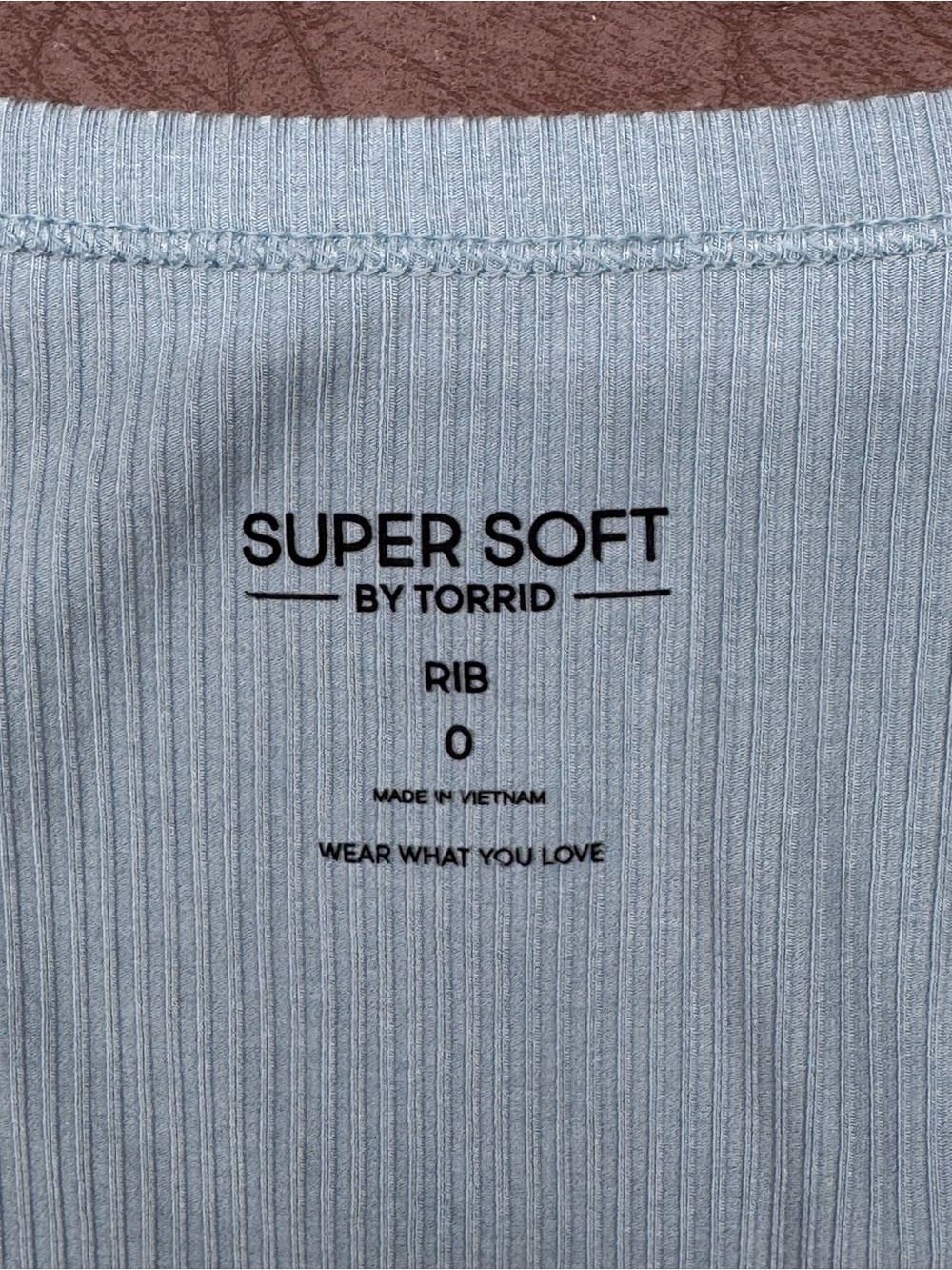 Torrid Supersoft Rib V-Neck 3/4" Sleeve Stone Blue
Top Size Large - Picture 5 of 7
